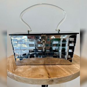 1950’s Silver Woven Metal Box Purse